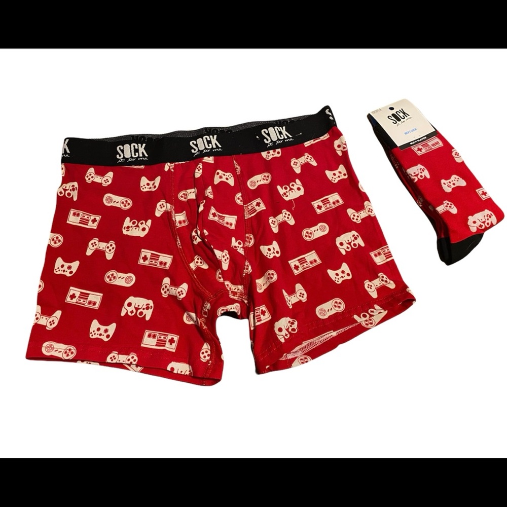 Gamer boxers shorts with matching socks